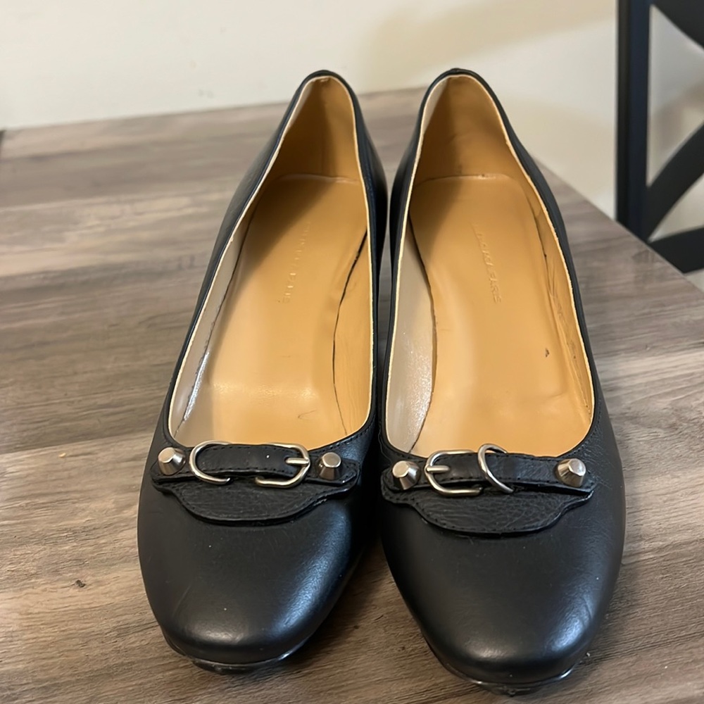 Shoes only worn one time in the house. Shoes are in good condition.